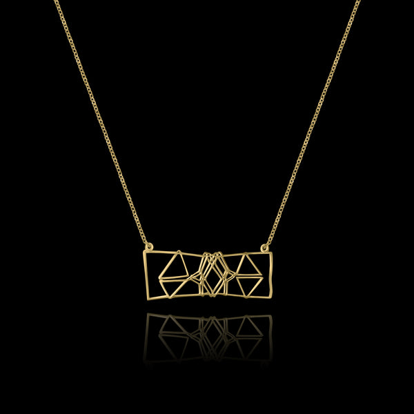 Gold String-Figure Pendant